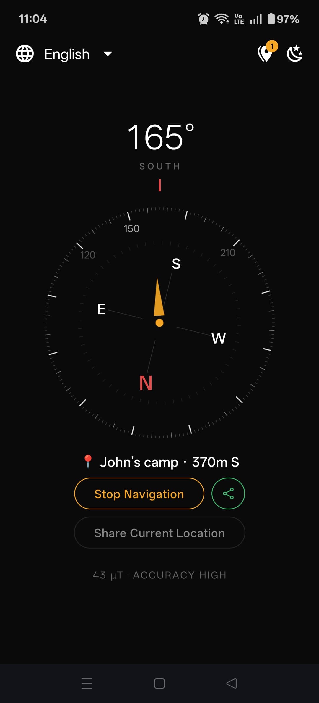 Digital Compass screenshot